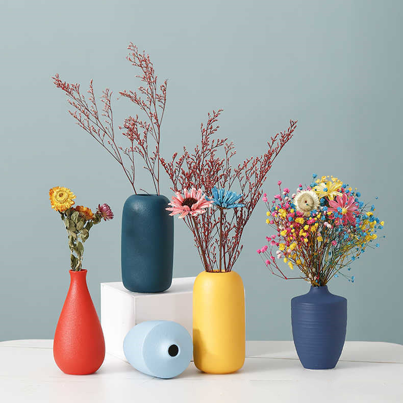 Solid Color Ceramic Vases